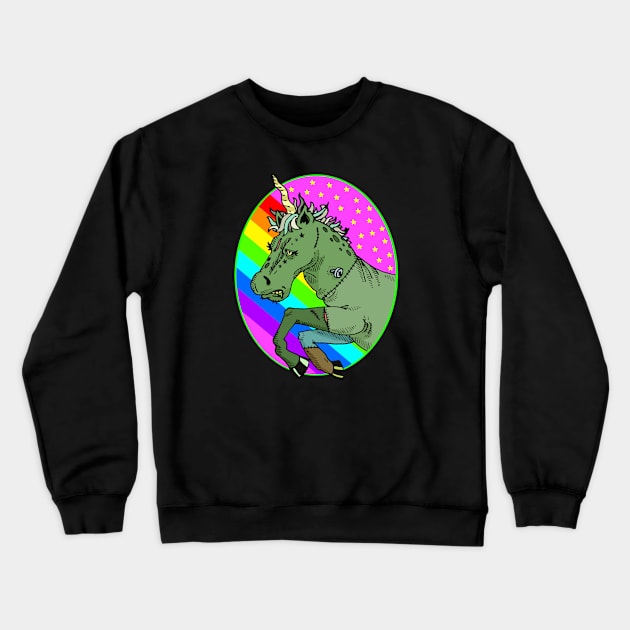 Undead Unicorn Crewneck Sweatshirt by GOATSgear